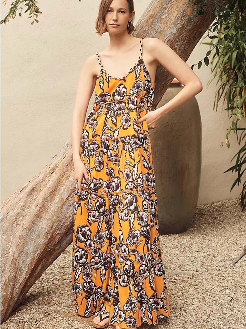Ro’s Garden Anthropologie Tiered Maxi